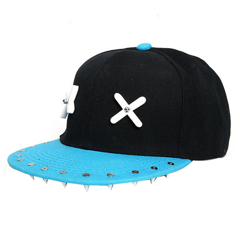 Cartoon XX Eyes Pattern Flat Snapback Baseball Cap