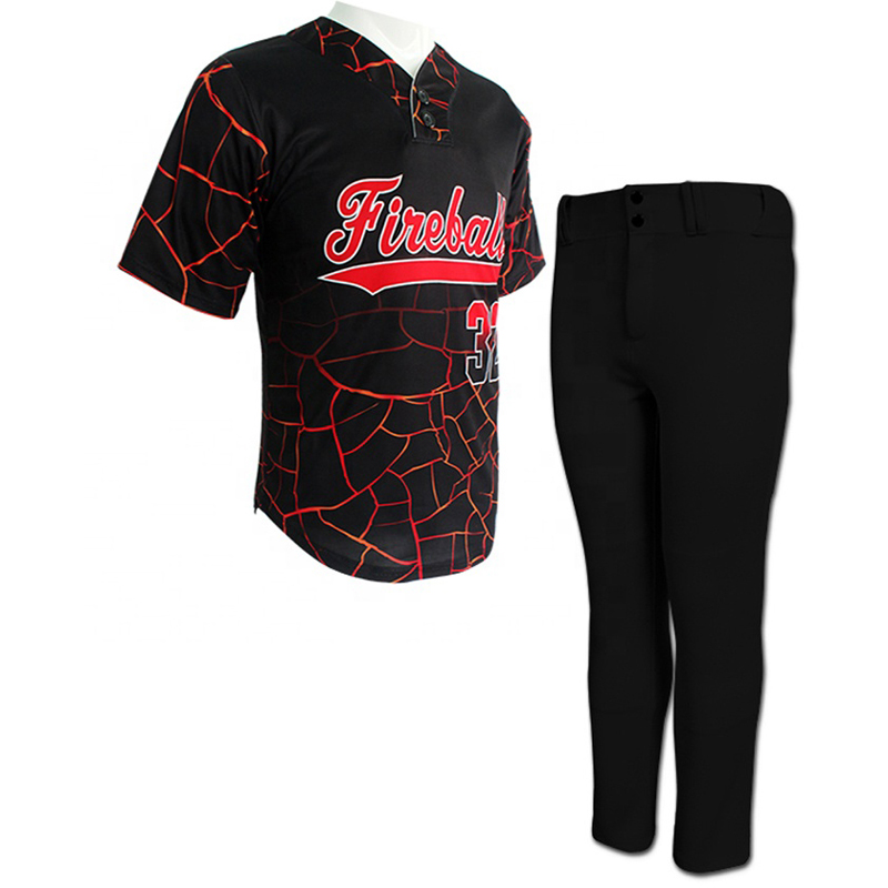Sublimation Printed Custom Baseball Uniform